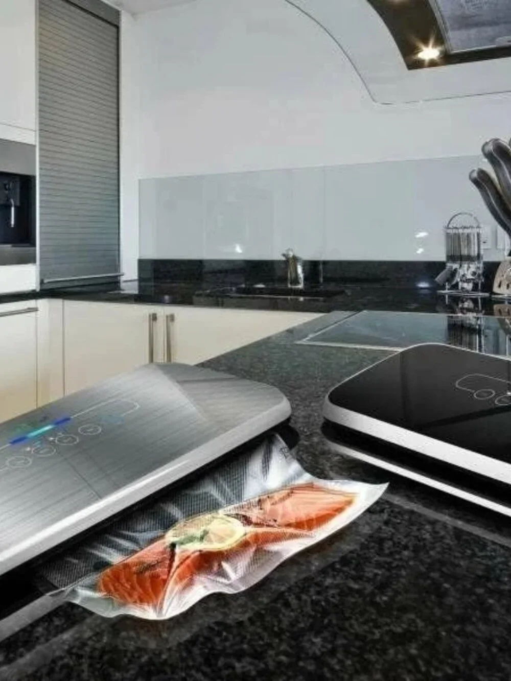 NutriChef PKVS18SL Automatic Food Vacuum Sealer, Electric Air Sealing Preserver